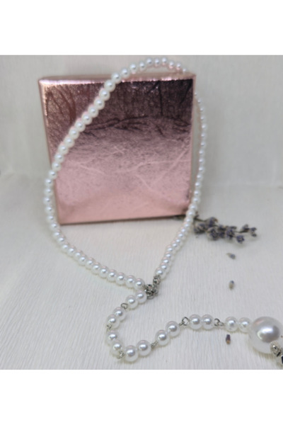 FARA Colier Pearl Elegance lucrat manual cu pandantiv mare din perlă