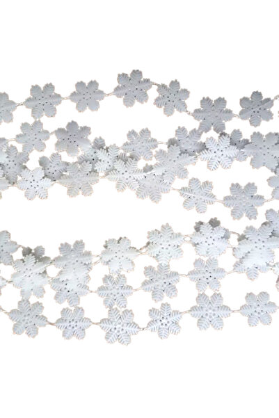 wei inox Γιρλάντα χριστουγεννιάτικου δέντρου, σχέδιο νιφάδας χιονιού, πλαστικ...