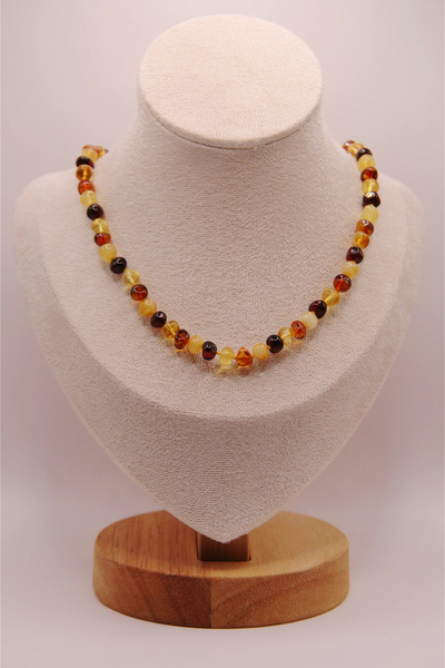 assa accessories Damla Kehribar Bebek Kolye 0-4 Yaş Orjinal Sertifikalı