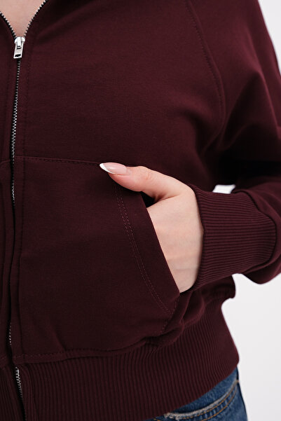 Addax High Neck Zippered Cardigan H12136