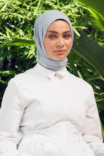 Levidor Light Gray Touch Cotton Shawl
