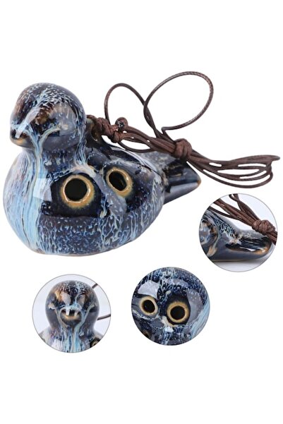 OEM Професионална керамична окарина, 6 дупки, ръчно рисуван артистичен дизайн...