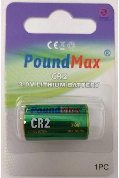 PoundMax lityum CR-2 (CR17355, CR-2M, DLCR2, KCR2, 6206) özel pil, 3V | 1x 1-...