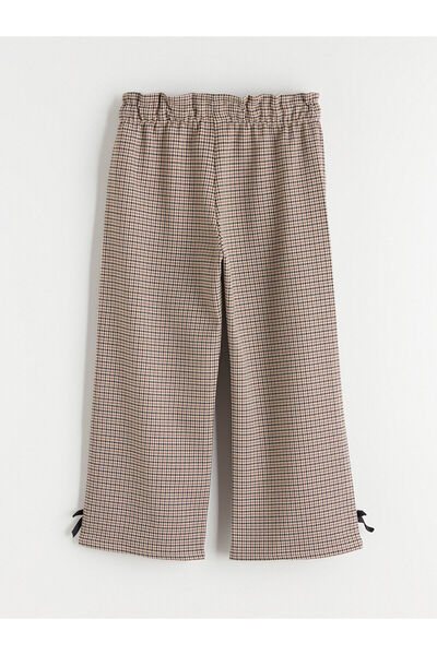 LC Waikiki Girls' Trousers with Elastic Waist and Bow Detail