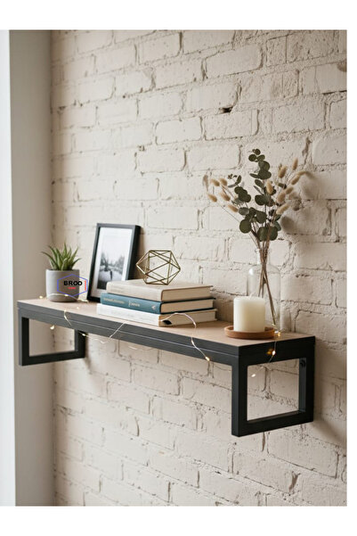 BROOHOME DEKORATİF ÇALIŞMA ODASI DUVAR RAFI ayna önü masa sehpa kahve köşesi konsol duvar rafı
