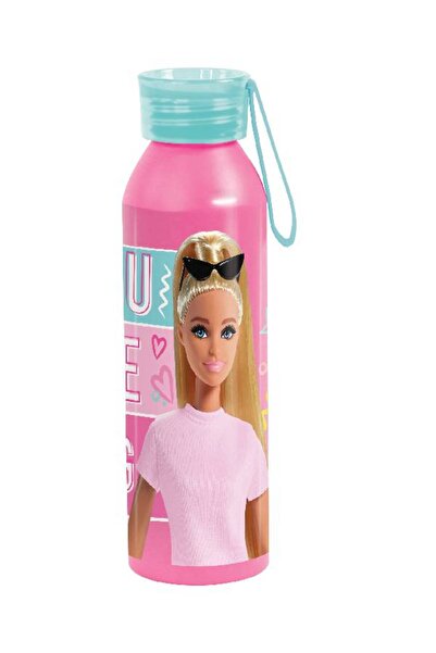 Barbie Aluminum Water Bottle - 500ml, Leak-Proof Flip Lid, Lightweight & Durable