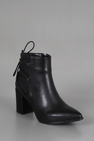 kajal ayakkabı Μπότες με φερμουάρ ALS 185 με λεπτομέρεια με κορδόνια