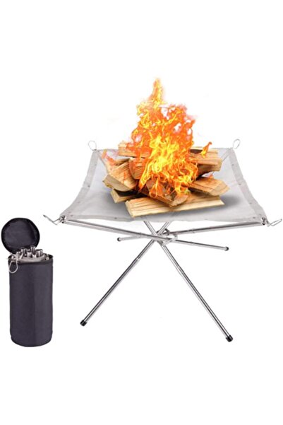 DLC Portable outdoor grill with storage bag and stand (42×42×32 cm)