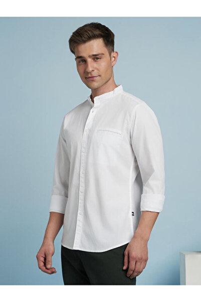 Dennis Lingo By Styli Men White Comfort Slim Fit Casual Shirt