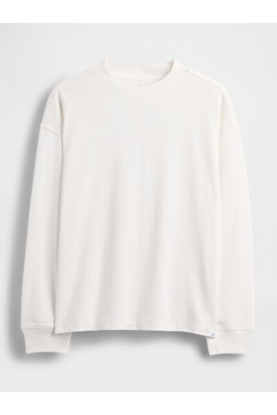 GAP Erkek Çocuk Beyaz Heavyweight Oversized T-Shirt