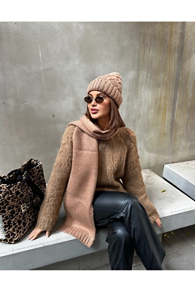 LAGRANZE Filay Women's Scarf Beanie Set of 2