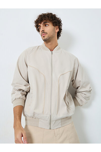 Styli Men Relaxed Fit Bomber Jacket
