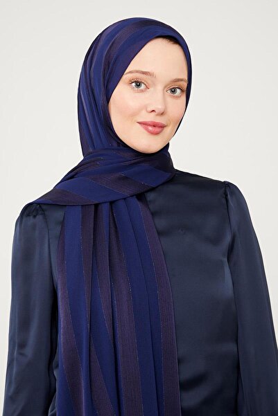 Levidor Lacivert Sim Şeritli Tokyo Şal