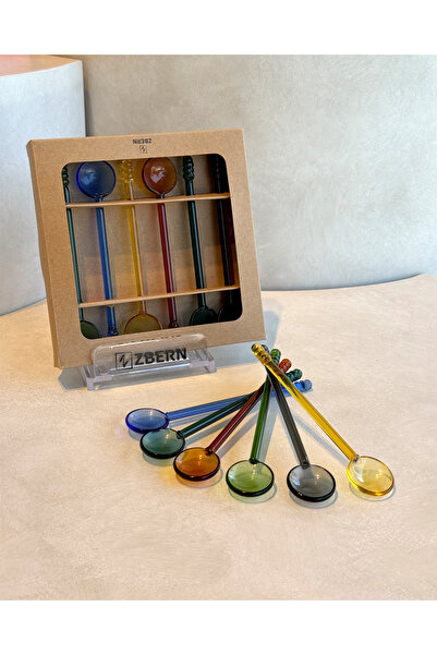 Gifts and More Hacı Ali Set of 6 Colorful Spoons