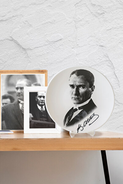 Keramika Atatürk Portre Hediyelik/Dekoratif Tabak 18241
