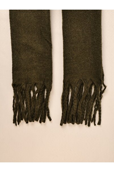 ICONE BAG Solid Color Acrylic Shawl Scarf Khaki Shawl