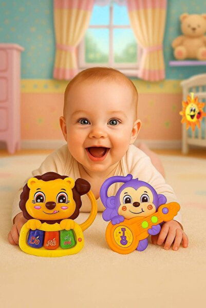 RCO RCO® Interactive Toy Set, Mini Organ with two little musicians, 12x12cm, +12 months, WW7022