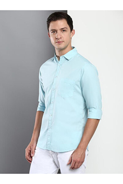 Dennis Lingo By Styli Men Slim Fit Pure Cotton Solid Casual Shirt
