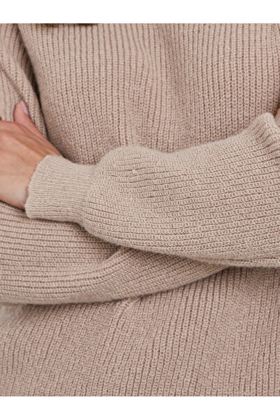 Styli Beige Regular Fit Sweater