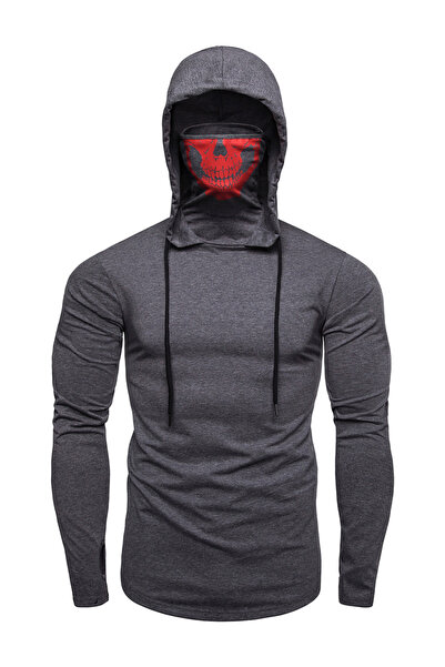 Take Two By Styli Men Solid Long Sleeve Hoodie