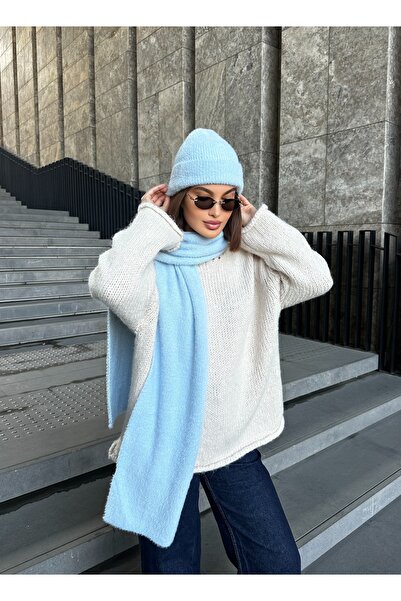 LAGRANZE Set de 2 eșarfe pentru femei Fuzzy