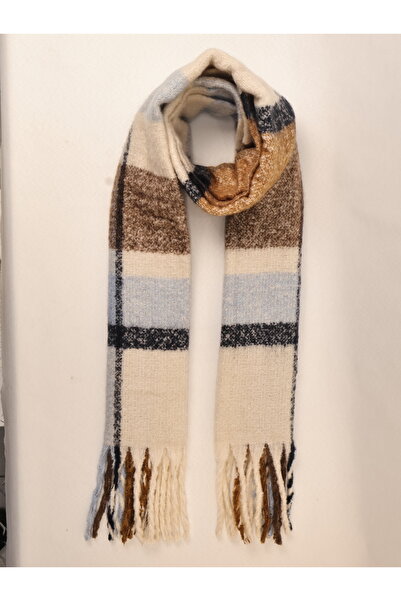 ICONE BAG Plaid and Striped Patterned Shawl Scarf