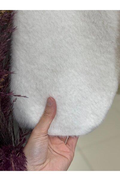 BENAHOLL Alina Bearded Short Oversized Sweater-Zi̇6261 White