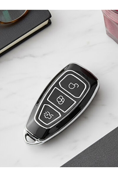 Lanitra غطاء مفتاح نانو بثلاثة أزرار لسيارات فورد فوكس وفييستا وكوجا ومونديو ...