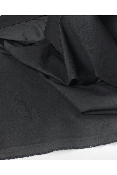 Kumaş Parça Țesătură poliviskon în culoarea neagră (lățime 140 cm x lungime 1...