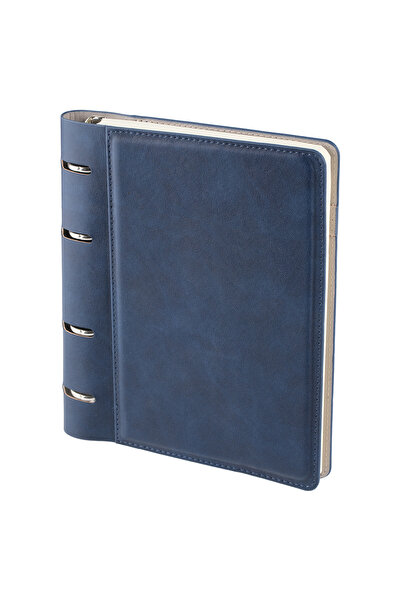 Neso Medya Grup 15x21 Termo Deri Defter, Dört Halka Mekanizmalı