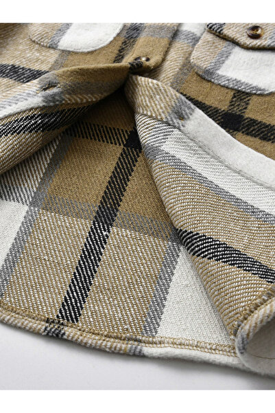 Take Two By Styli Checked Button Up Pocket Detail Jacket