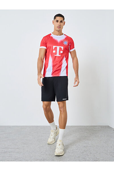 Take Two By Styli Men Logo Print Short Sleeves Sports T-Shirt