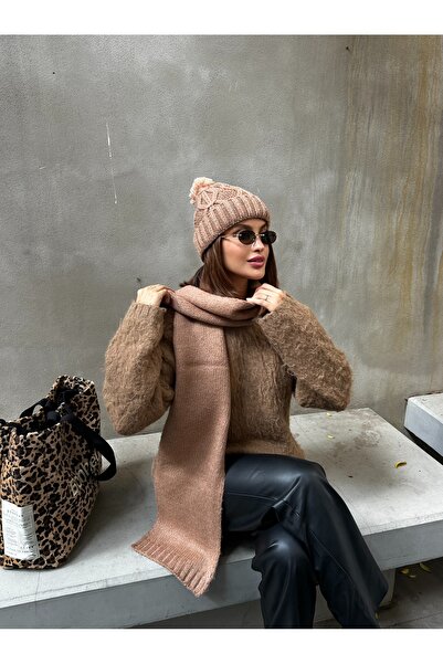 LAGRANZE Filay Women's Scarf Beanie Set of 2