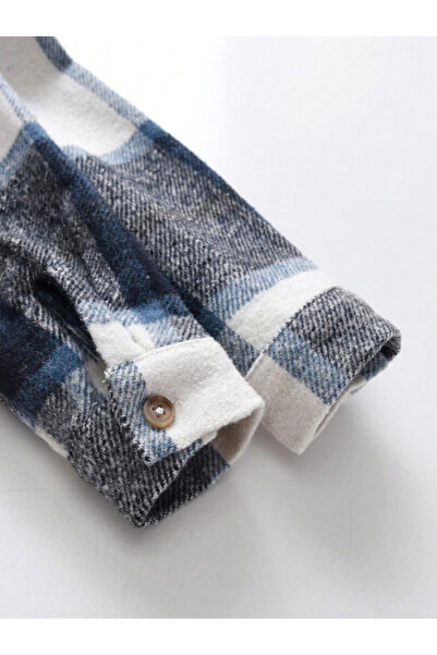 Take Two By Styli Checked Button Up Long Sleeve Jacket