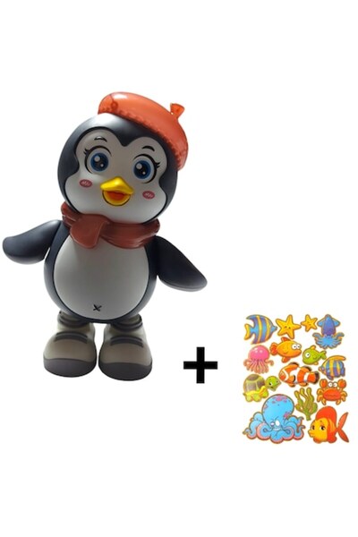 OEM 4Play Играчка за танцуващ пингвин със звук и светлини 21x15x10 см + 14 ст...