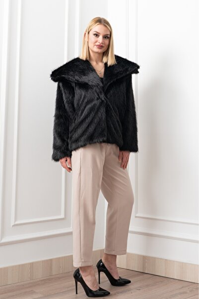 MissVina معطف فرو ناعم وأنيق 2609