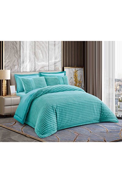 CHIRASO Cocolino Duvet Set Rabbit Fur and Velvet 200x230, ELASTIC Sheet 180x200, 4 Pillowcases