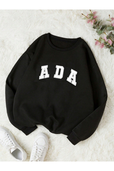 Take Two By Styli Girls Letter Print Long Sleeve Sweatshirt