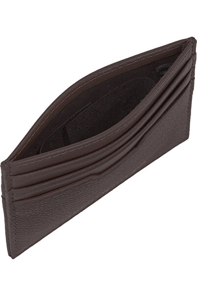 Tommy Hilfiger Men Brown Polyurethane Downtown Card Holder