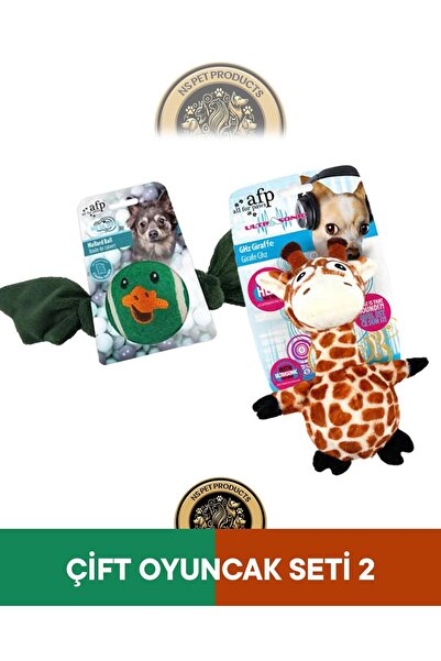 Afp Meta Ball Plush Duck Dog Toy 20X14X1.5 cm & Ultrasonic Giraffe Plush Dog ...