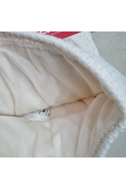 Uğur bebe Cream Girl's Fleece-Lined Triple Winter Set Anti-Pilling Knitwear Hat, Scarf and Gloves Set Soft and Comfortable