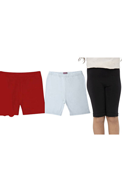 CARINA 3-piece set of girls' cotton shorts - UW 312