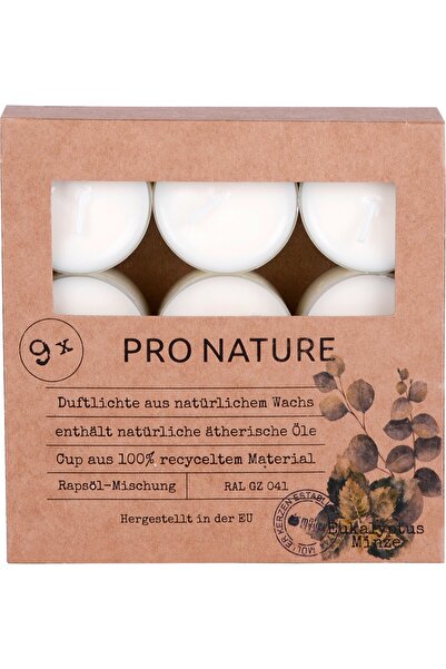 Mueller kerzen set 9 pastile parfumate in cupa plastic eucalipt menta