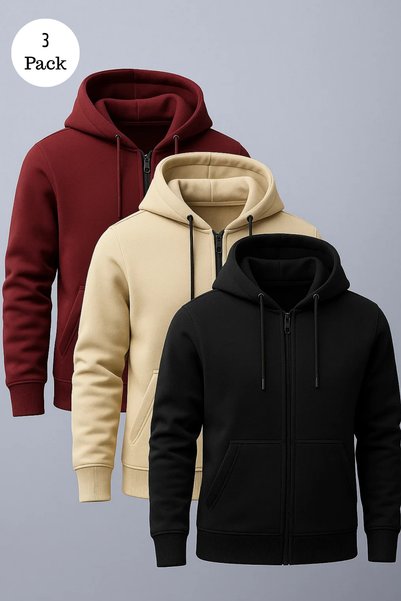 DAMGA JEANS Hanorac pentru bărbați supradimensionat Pachet de tricou Swea 3