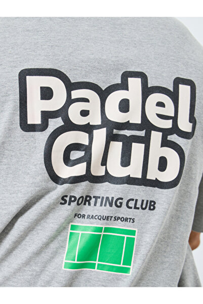 Styli Men Oversized Jersey T-Shirt with Retro Court Graphic