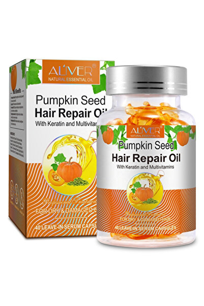 ALİVER Capsule pentru tratamentul părului cu ulei de semințe de dovleac ALIVE...