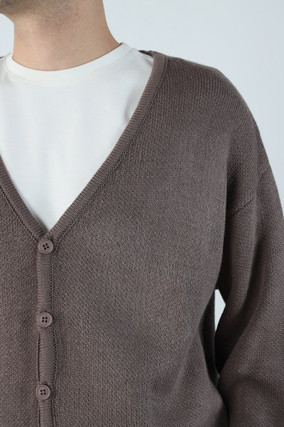 Mesfeno Oversize Buttoned Knitwear Cardigan