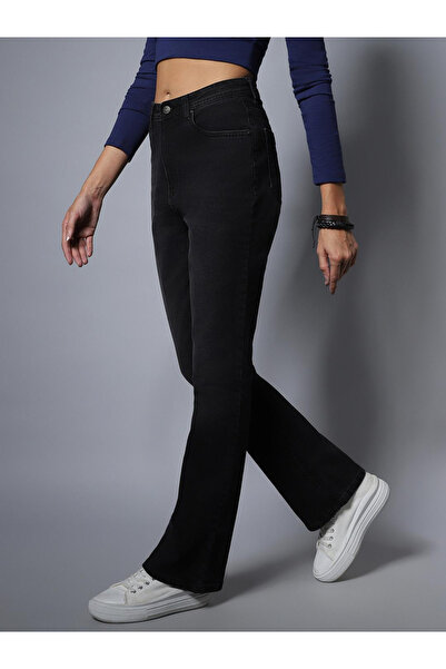 High Star By Styli High Rise Stretch Boot Cut Fit Jeans