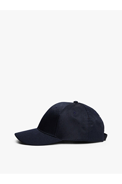 Tommy Hilfiger Men Space Blue Monogram Aop 6 Panel Baseball Cap