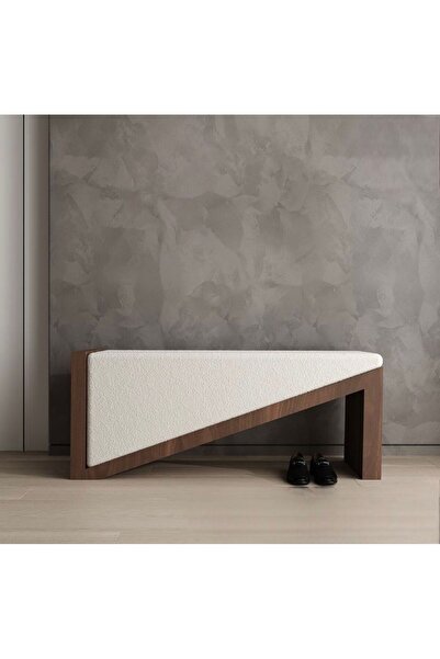 larissa design ahşap bench puf